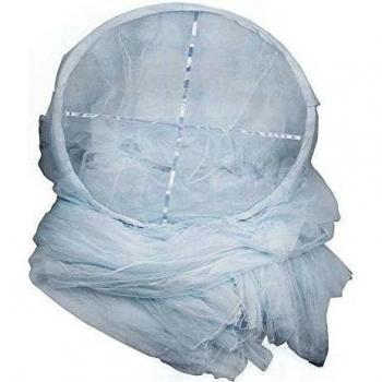 niceeshop(TM) Mosquitera de Princesa Dosel de Cama del Cordón de Dome Redondo de Doble Capa Elegante de Instalación Inmediata, Blanco