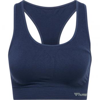 Hummel Tif Seamless Sports Bra - Black Iris, Size S, Women's Bra