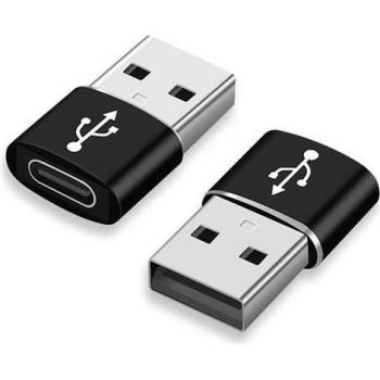 Pack de 3 Adaptadores Compactos USB-C a USB 3.0 Plug and Play Negro