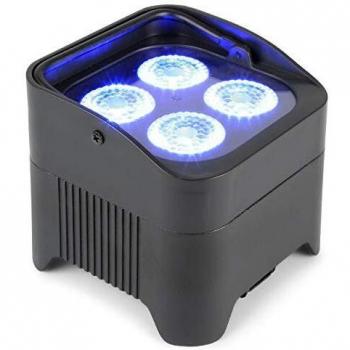 Par LED portátil vertical Beamz BBP94 con batería, RGBWA+UV y receptor DMX inalámbrico integrado