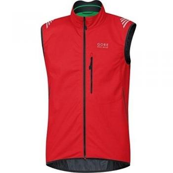 Gore Bike Wear Element Windstopper Soft Shell - Chaleco para hombre, color rojo, talla L