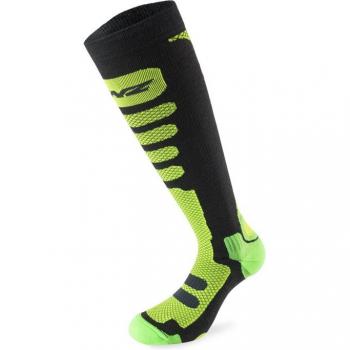 Lenz Free Tour 1.0 Performance Socks - Black/Lime, Unisex, Sizes 39-41
