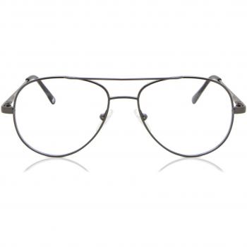 Pilot Full Rim Metal Kids' Prescription Glasses - Grey - Size 50 - Blue Light Block Available - SmartBuy Kids