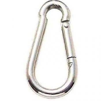 Mosquetón de Acero Galvanizado 50x5 mm - Paquete de 10 Unidades