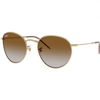 Ray-Ban RBR0103S Round Reverse 001/CB Men's Gold Sunglasses 55mm