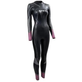 Traje neopreno Zone3 Aspire para mujer, color negro lila intenso, talla XL