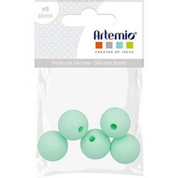 Bolas de Silicona Rojas 10 mm (5 unidades) Verde Agua