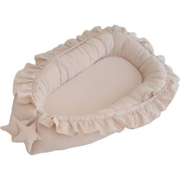 Cama Nido para Bebé con Almohada, Cuna Portátil de Viaje, Cuna de Algodón para Recién Nacidos y Niños Pequeños