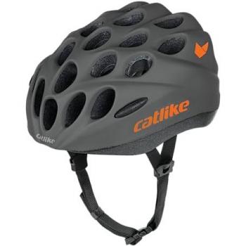 Casco de Bicicleta para Niños Catlike Kitten Gris Oscuro Mate Naranja Infantil M