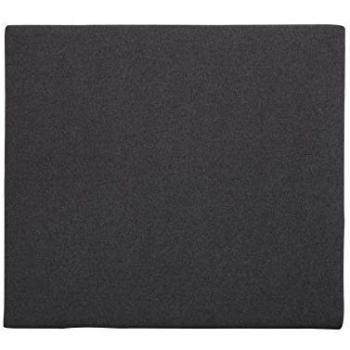 Cabecero Tapizado en Poliéster Liso, Negro - 200 x 80 cm