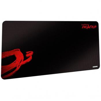 Alfombrilla Gaming Ozone Ground Level EVO - Diseño Gamer - Alfombrilla XL - Ergonomica, Superficie Tela Suave, Base de Goma, Antideslizante, Negro