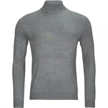 Sudadera Only & Sons Jersey Cuello Alto Wyler Life, color gris melange medio, estilo regular fit, con diseño de cuello alto