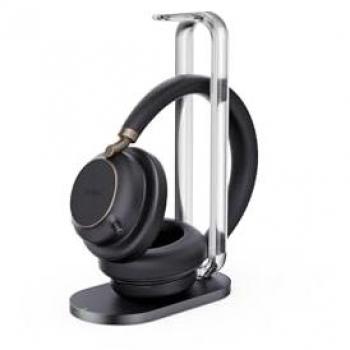 Auriculares Bluetooth Yealink BH76 Plus con Base de Carga UC Negro USB-C/A, Reducción Activa de Ruido, Hasta 40 horas de Autonomía