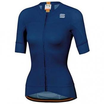 Sportful Maillot Ciclismo Bodyfit Pro Evo Mujer Blue Twilight Gold
