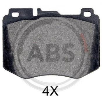 Juego de 4 pastillas de freno A.B.S. 35064 para frenos de disco