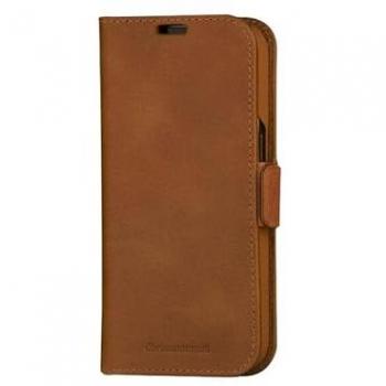 Funda Folio de Cuero Marrón dbramante1928 para iPhone 15 Pro