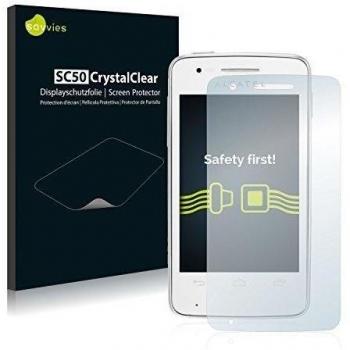 Savvies SC50 Protector de pantalla compatible para Alcatel One Touch OT-4030X SPop