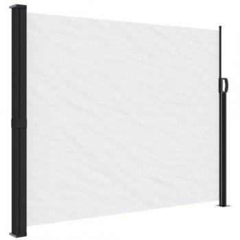 Toldo lateral retráctil 170x300 cm color beige, blanco y terracota