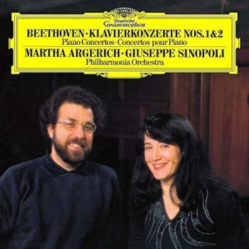 Beethoven Piano Concertos Nº 1 & 2 Argerich Philharmonia Orchestra London Sinopoli 2 LPs 180 Gr.