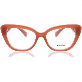 Miu Miu MU05VV 10M1O1 Women's Red Eyeglasses Size 53 - Blue Light Blocking Available