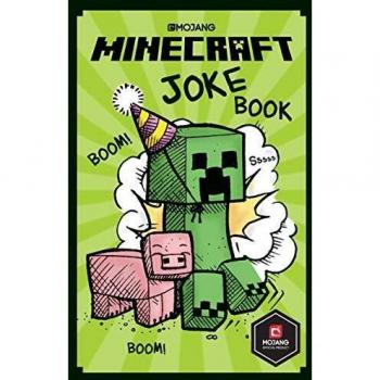 Libro de Chistes de Minecraft por Mojang AB - Libro ilustrado oficial para niños, ideal como regalo navideño para niños divertidos de 7 a 11 años