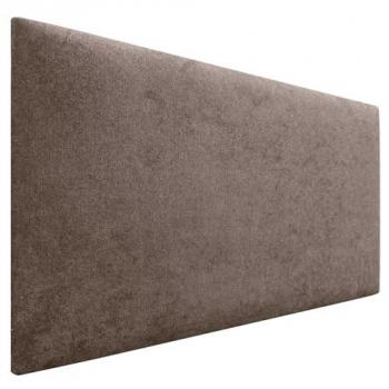 Cabecero Tapizado de Polipiel o Tela AQUALINE Liso 95x50cm para Camas 70/80/90 - Marrón Luxe