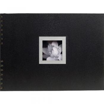 Exacompta Ceremony - Álbum foto con espirales, 32 x 22 cm, color negro