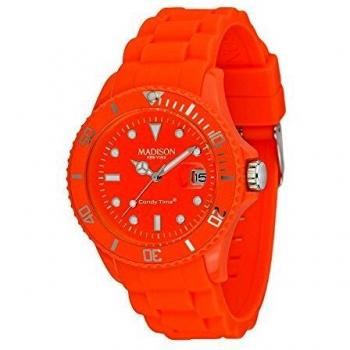 Madison Reloj Análogo clásico para Unisex de Cuarzo con Correa en Caucho U4503-51