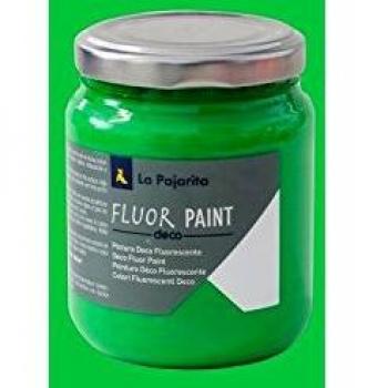 La Pajarita 108937 Pintura para Decoración y DIY, Fluor, 1, Verde
