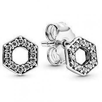 Pandora Pendientes de botón Mujer Plata ley 925 No aplicable - 298800C01