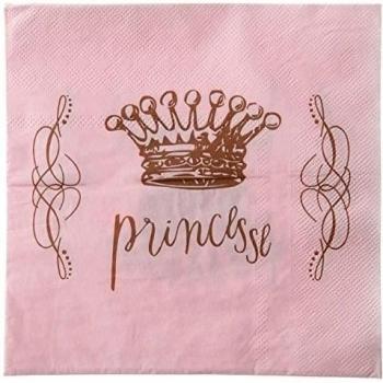 SANTEX 3948-5, Sachet de 20 serviettes collection Princesse
