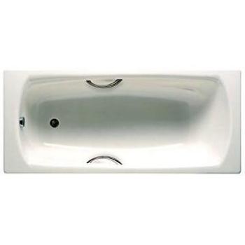 Roca A236655000 - Bañera de acero rectangular con fondo antideslizante