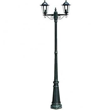 vidaXL Preston Pedestal/Poste Lámpara de Pie de Jardín 215 cm