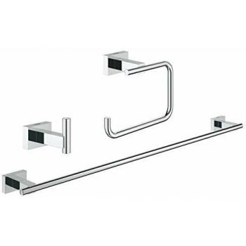 Juego de Accesorios de Baño Grohe Essentials Cube 3 en 1 Cromado