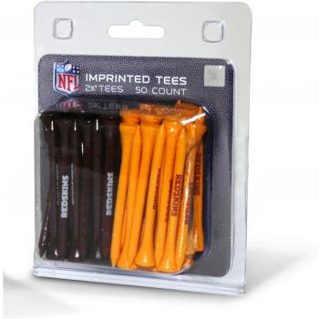 Equipo de Golf 33155 Washington Redskins 50 Imprinted Tee Paquete