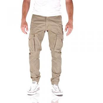 Jack & Jones Paul Flake Beige Slim Fit Cargo Pants
