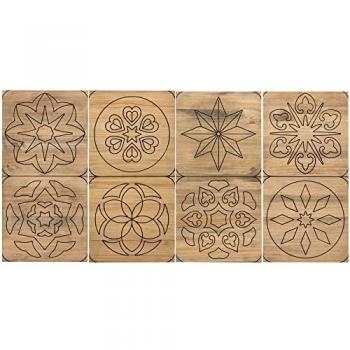Cabecero Vintage de 4 Piezas Diseño Hidráulico en Madera Maciza de Pino 160x80cm