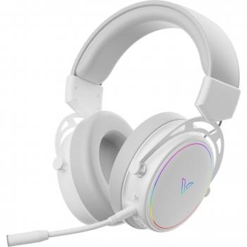 Auriculares Gaming Inalámbricos Dual Modo Rapoo VH800, Bluetooth 5.2, Con Micrófono Ab removable y Aislamiento de Ruido, Color Blanco
