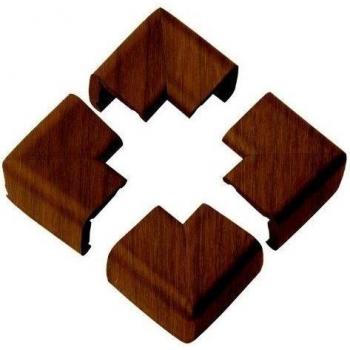 Clevamama 7107 - Esquineras acolchadas terminadas en madera