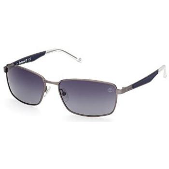 Timberland Polarized Matte Gunmetal Rectangle Sunglasses for Men - One Size