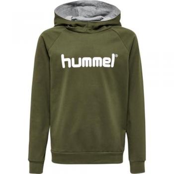 Hummel Hmlgo Logo Hoodie - Grey Charbon, Unisex, 10 Years