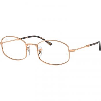 Ray-Ban RX6510 (3094) Unisex Eyeglasses - Gold Frame, Size 50, Blue Light Blocking Available