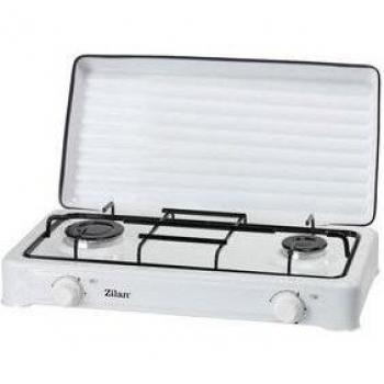Hornillo de Gas Zilan 2 Fuegos con Tapa y Potencia Ajustable