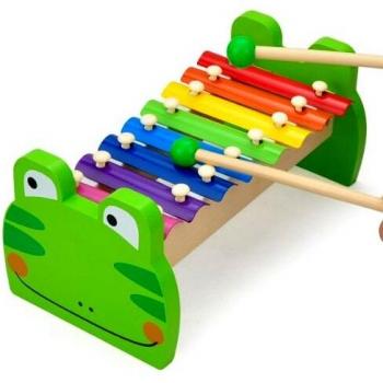 Andreu Toys- Rana Xilófono Juguete, Multicolor, 24.5 x 13.2 x 11 cm