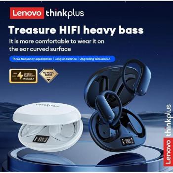 Lenovo XT55 OWS Bluetooth V5.4 Sports Headphones - 45h Ultra Long Standby, Ear-Hanging Design, White