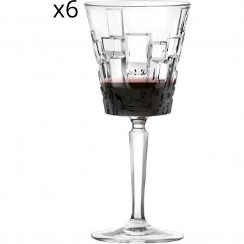 Set de 6 copas de vino Etna 20 cl en cristal Luxion