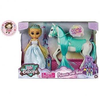 BigBuy Fun-S2407696 Muñeca Princess and Horse, 25 Cm, Multicolor