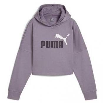 Sudadera con Capucha Essentials Logo Cropped para Niña Puma Lila 5-6 Años