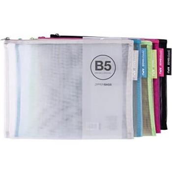 APLI 18026 - Bolsa nylon - Zipper bag - Portatodo nylon transpirable - B5-290 x 223 mm - Envío color aleatorio