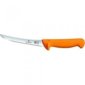 Cuchillo Deshuesador Swibo Semiflexible 16 cm con Mango Amarillo y Funda Victorinox